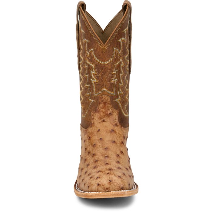 Tony Lama Men's Brandy Brown Juan 11" Full Quill Ostrich HE6276