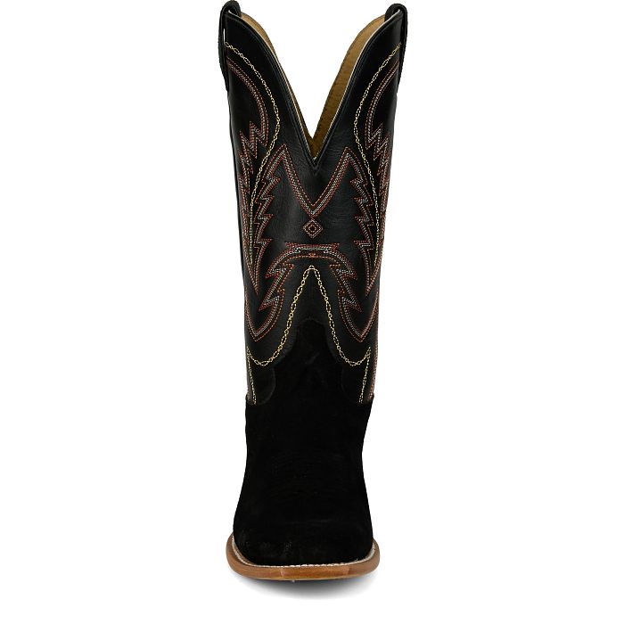 Men's Tony Lama Black Jax 13" Western Cutter Toe Boots  RN3540