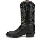 Tony Lama Men's Black Bonham 13" Smooth Ostrich Round Toe Boots CT871