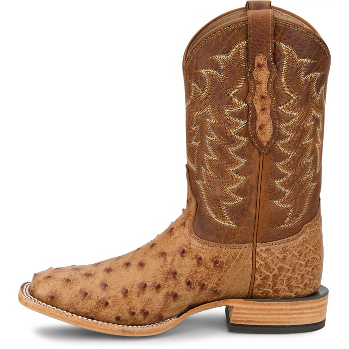 Tony Lama Men's Brandy Brown Juan 11" Full Quill Ostrich HE6276