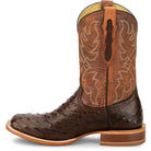 Men's Tony Lana Chocolate Blaine 11" Ostrich Square Toe Boot RN3572