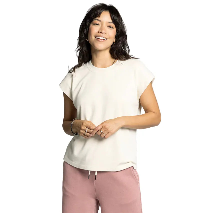 Women's Thread and Supply Bella Tee Off White T4604MBITS