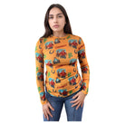 Women's Vintage Cowboy Mesh Top - Crazy House Western Wear