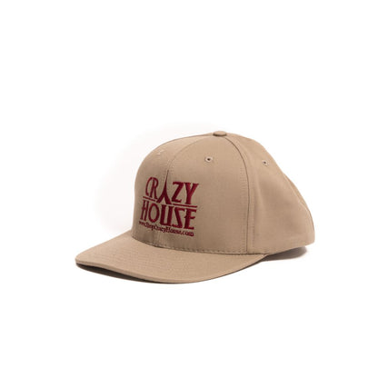 Crazy House Unisex Khaki and Burgundy Snapback - Crazy House Western Wear