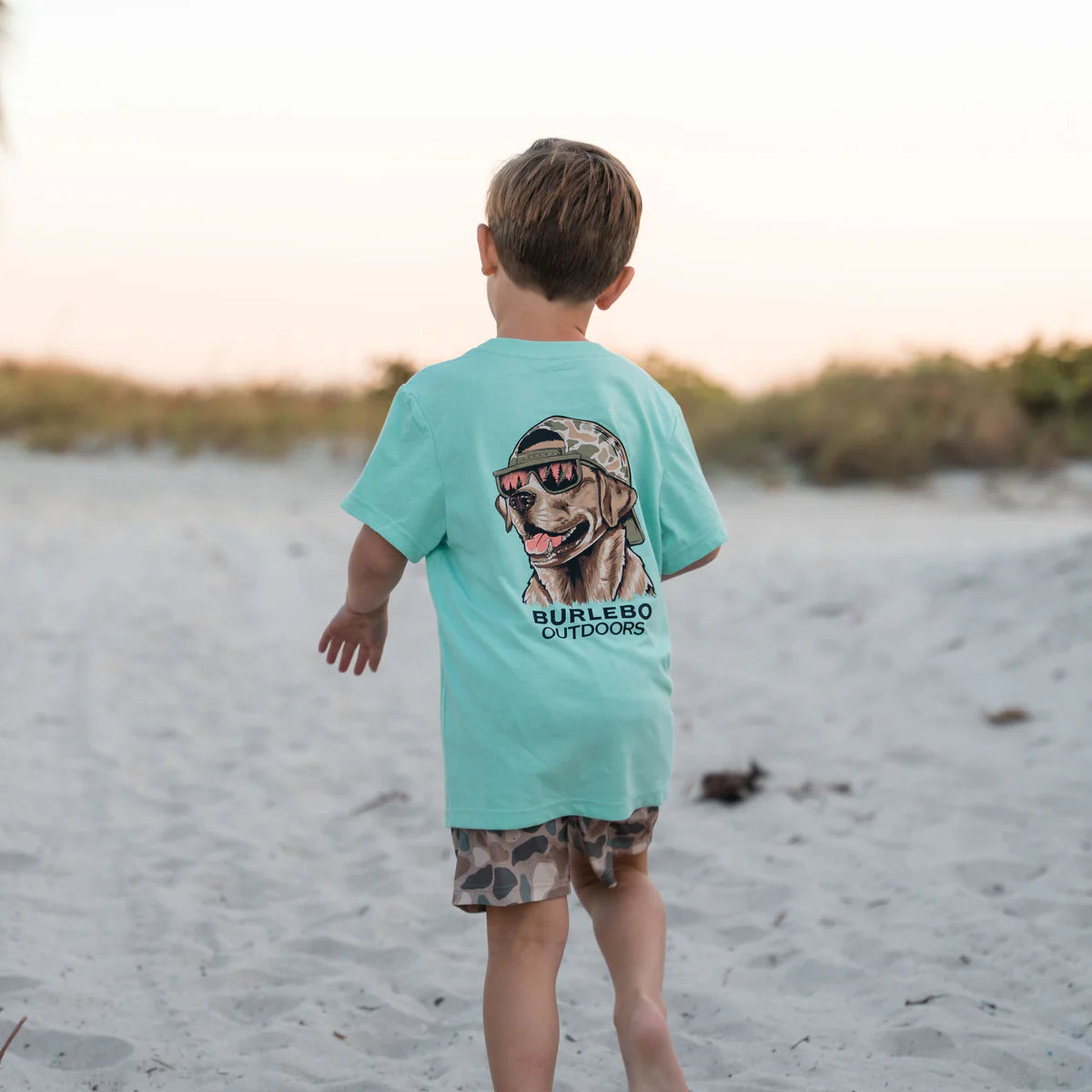 Teal Youth Burlebo Dog Tee