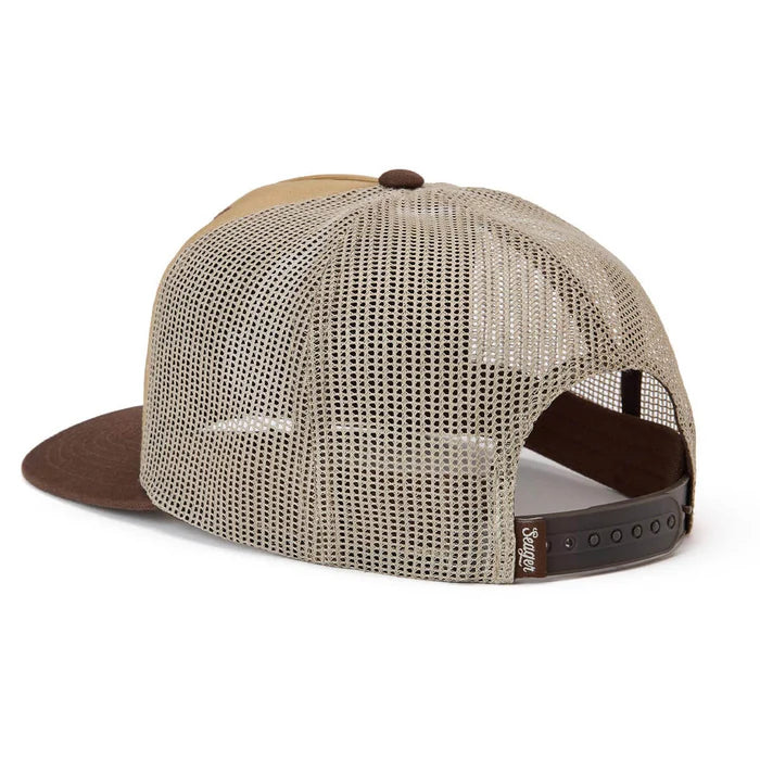 Men's Seager Tan and Brown Herd Trucker Snapback MHSP26HERDBRN