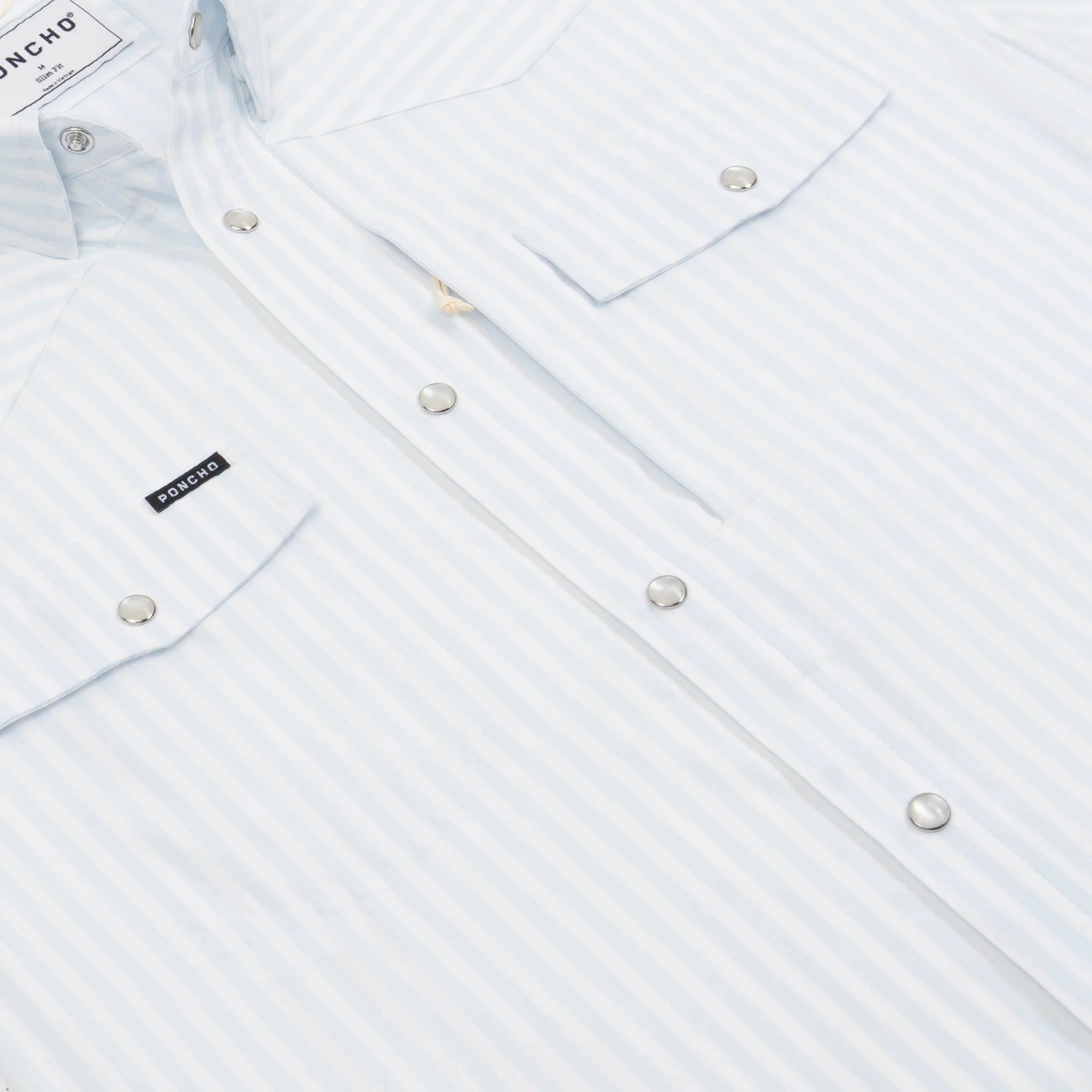 Poncho Men's "The 2 Step" Long Sleeve Snap Shirt 