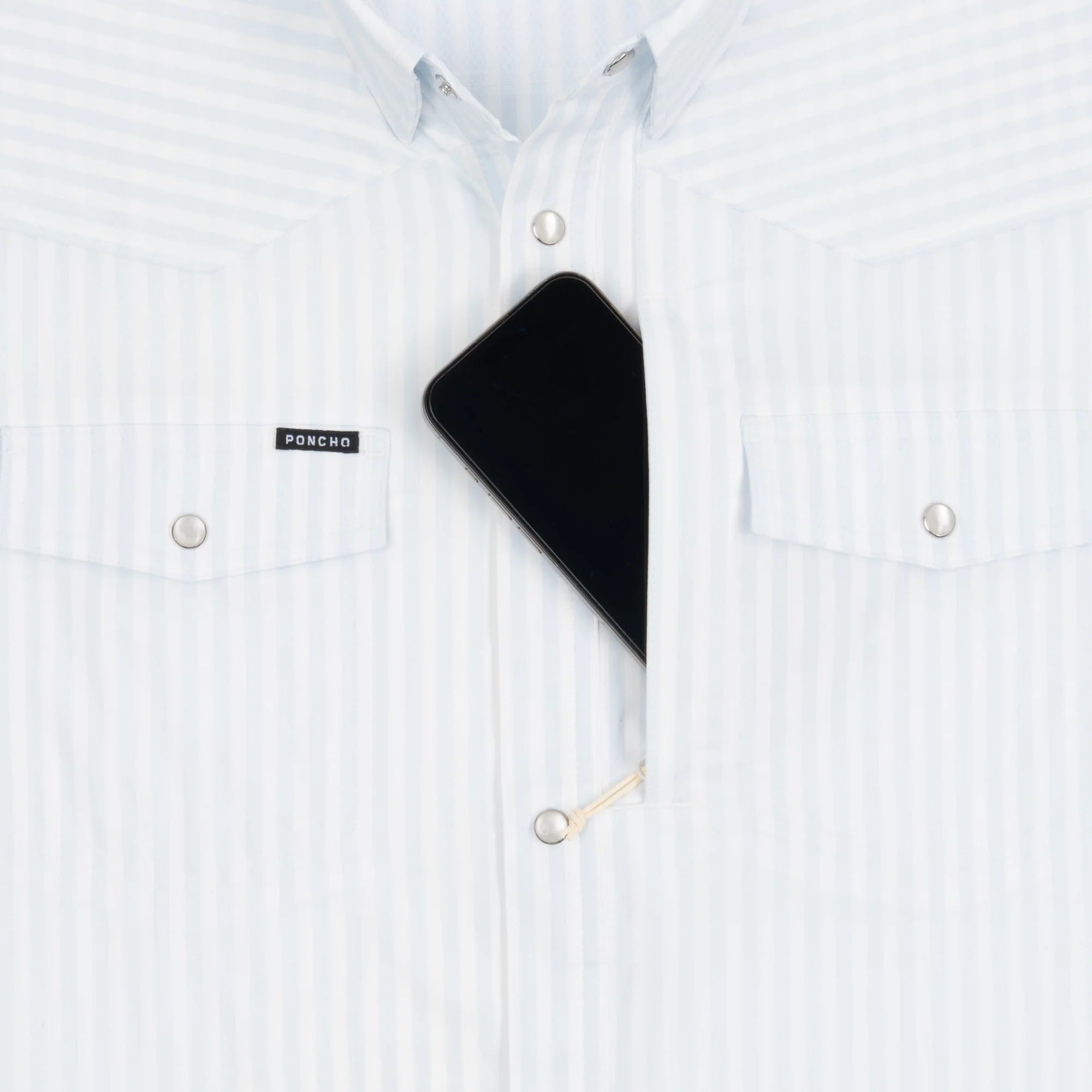 Poncho Men's "The 2 Step" Long Sleeve Snap Shirt 
