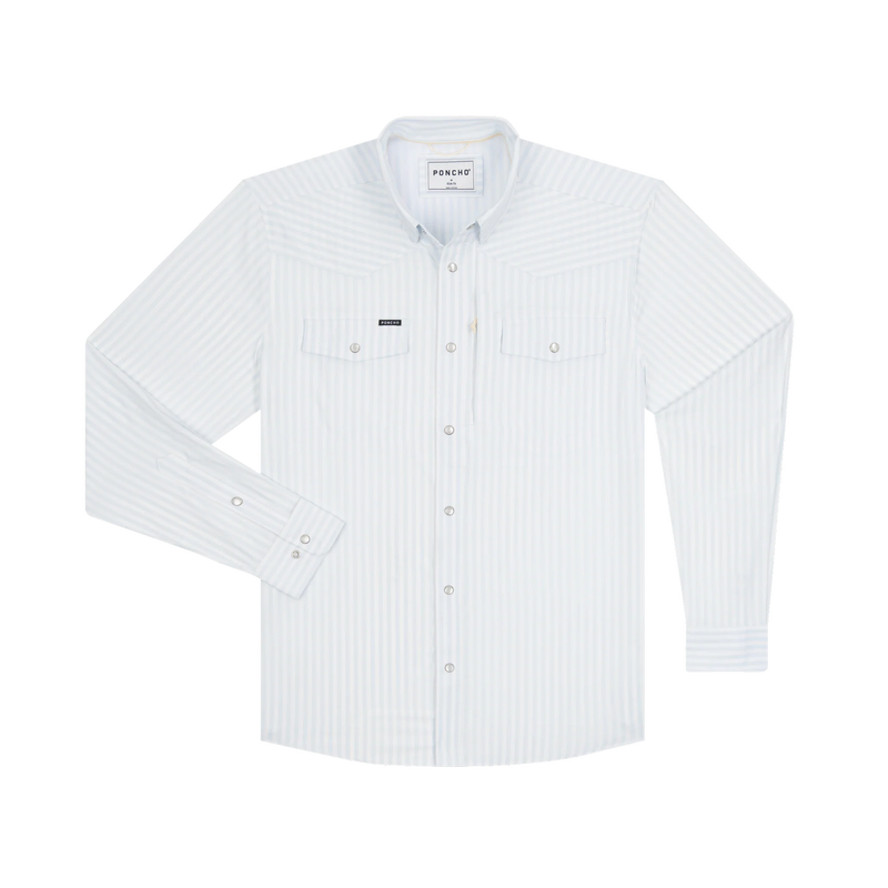 Poncho Men's "The 2 Step" Long Sleeve Snap Shirt 