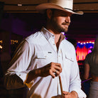 Poncho Men's "The 2 Step" Long Sleeve Snap Shirt 