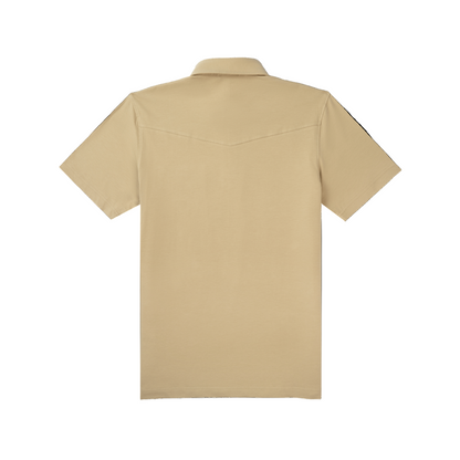 Men's Poncho "The 410" Khaki Short Sleeve Polo