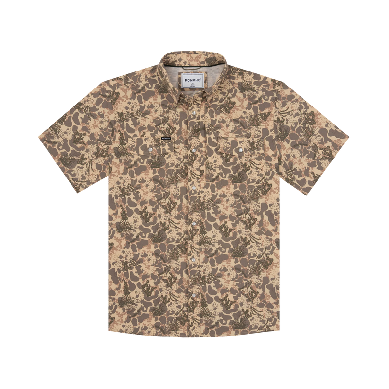 Poncho Men's "The Abilene" Short Sleeve Snap Shirt 