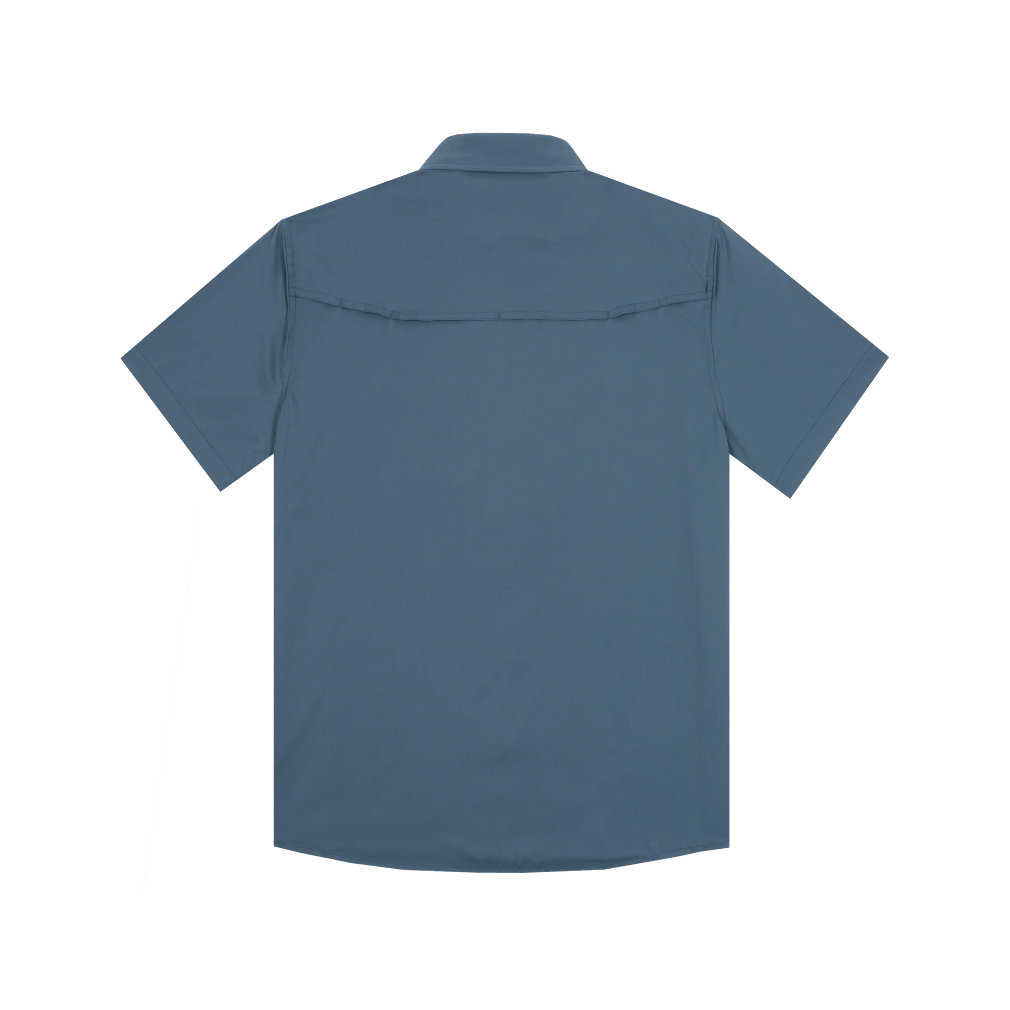 Men's Poncho "The Ahi" Dark Blue Button Up Shirt 
