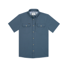 Men's Poncho "The Ahi" Dark Blue Button Up Shirt 