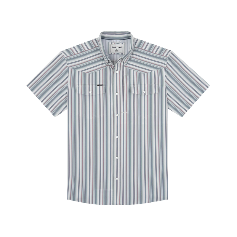 Poncho Men's "The Big Rig" Short Sleeve Snap Shirt 