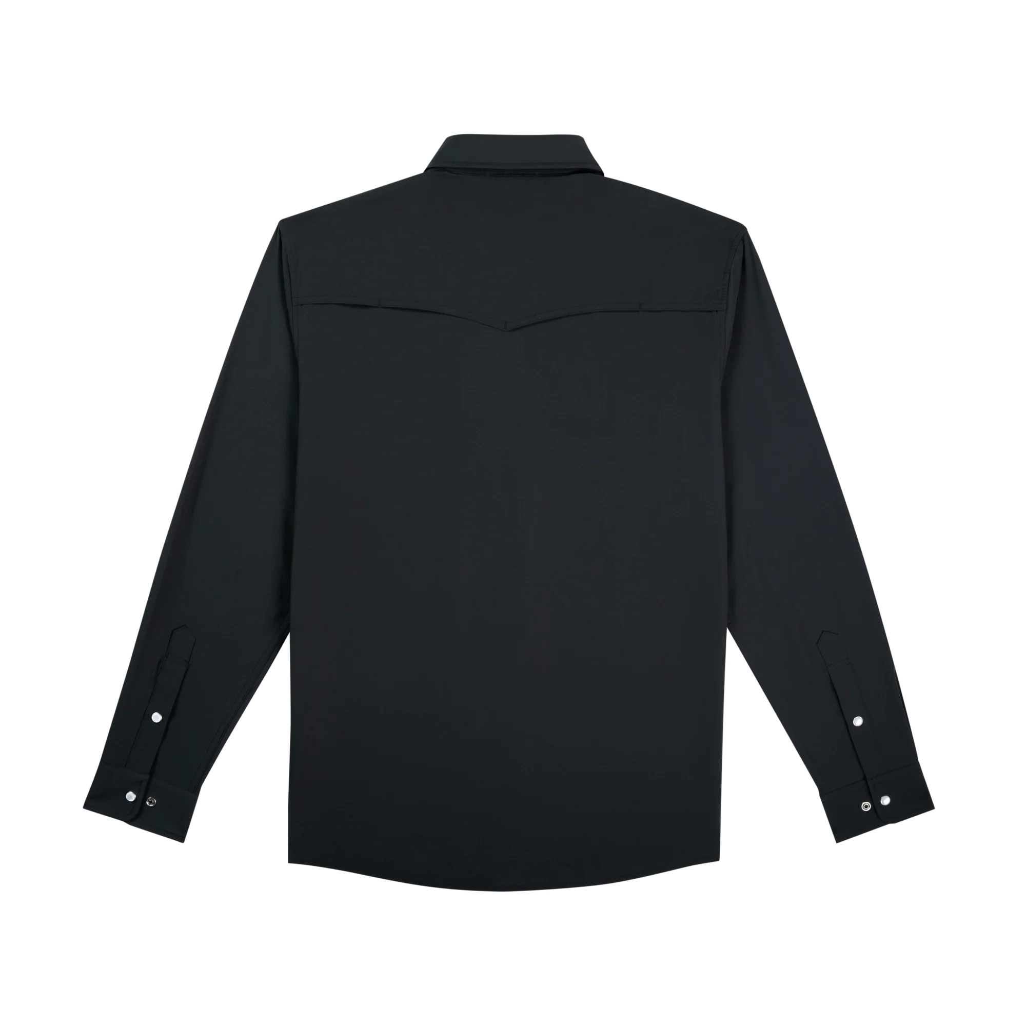 Men's Poncho The Charro Long Sleeve Black Snap Shirt 