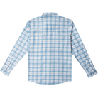 Men's Poncho The Cody Long Sleeve Blue Plaid Snap Shirt 
