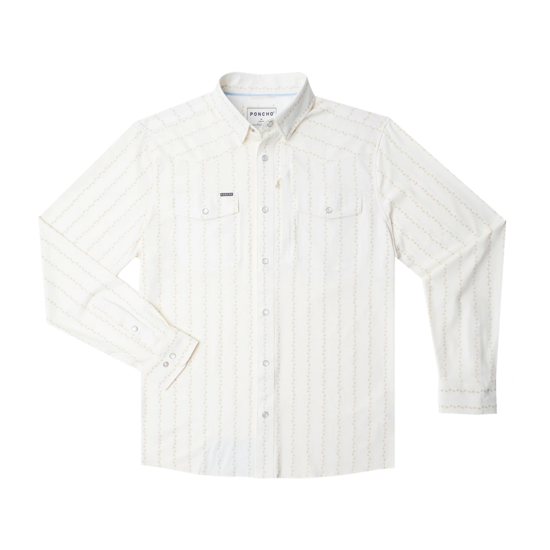 Men's Poncho The Crockett Long Sleeve Snap Shirt 
