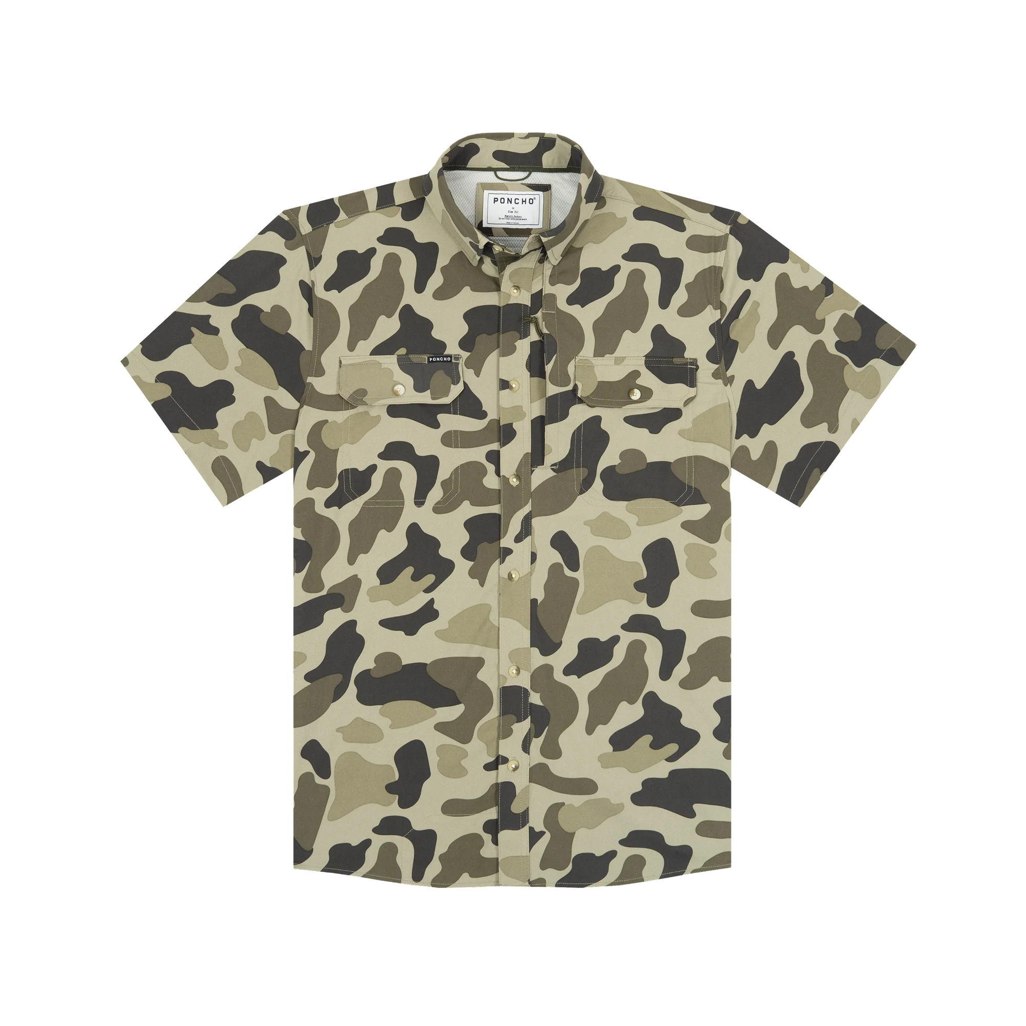 Poncho Men's "The Cuernavaca" Short Sleeve Button Up Shirt 