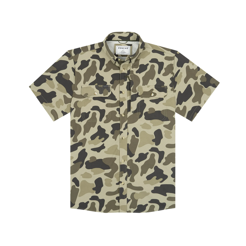 Poncho Men's "The Cuernavaca" Short Sleeve Button Up Shirt 