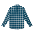 Men's Poncho Blue and White Plaid The Deschutes Button Up Shirt 