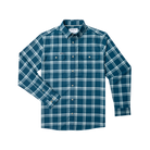 Men's Poncho Blue and White Plaid The Deschutes Button Up Shirt 