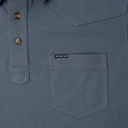 Men's Poncho "The Dinner Bell" Short Sleeve Polo 