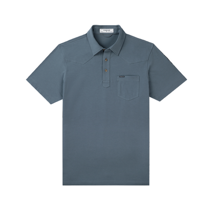 Men's Poncho "The Dinner Bell" Short Sleeve Polo 