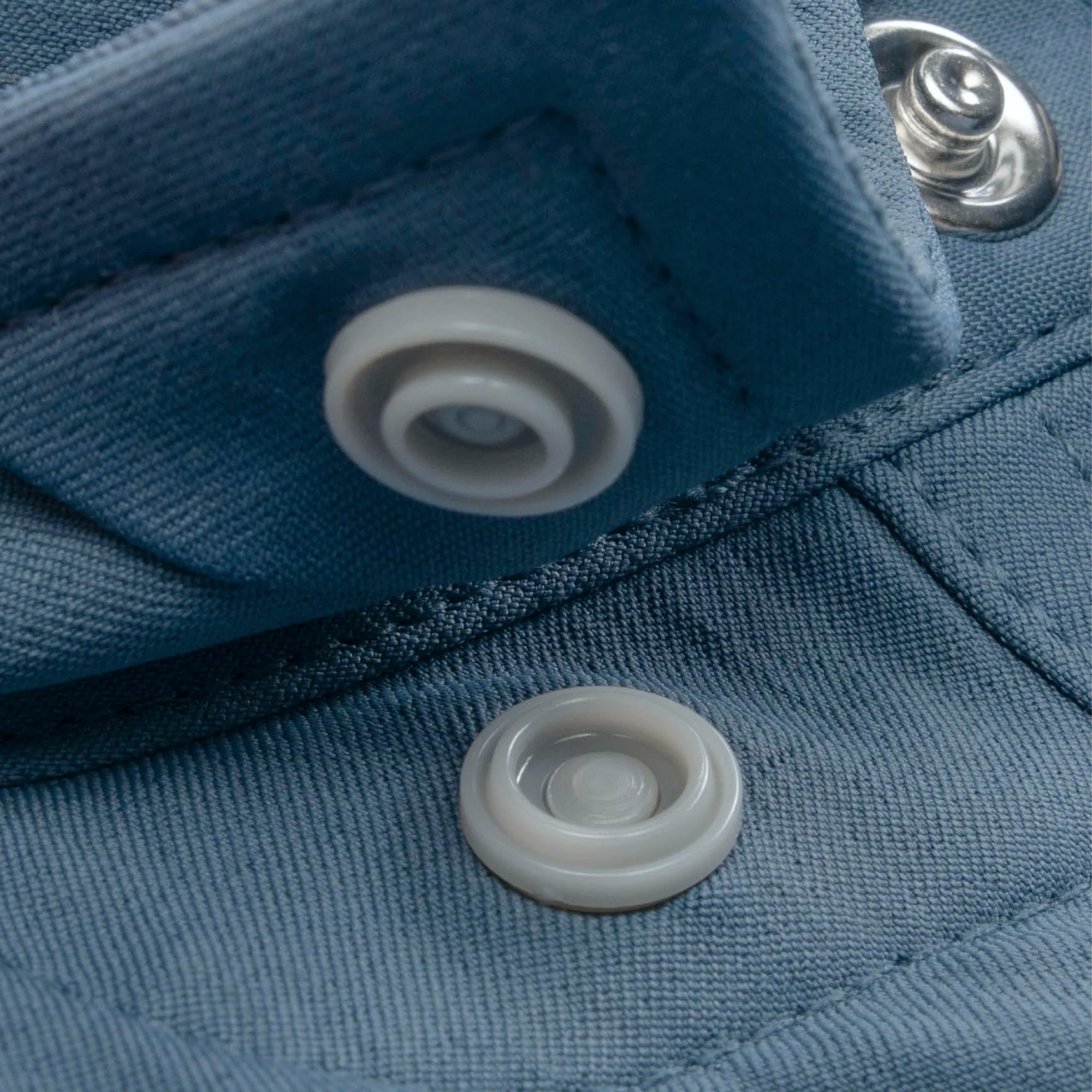 Men's Poncho Slate Blue The Dogtooth Shorto Sleeve Snap Shirt 