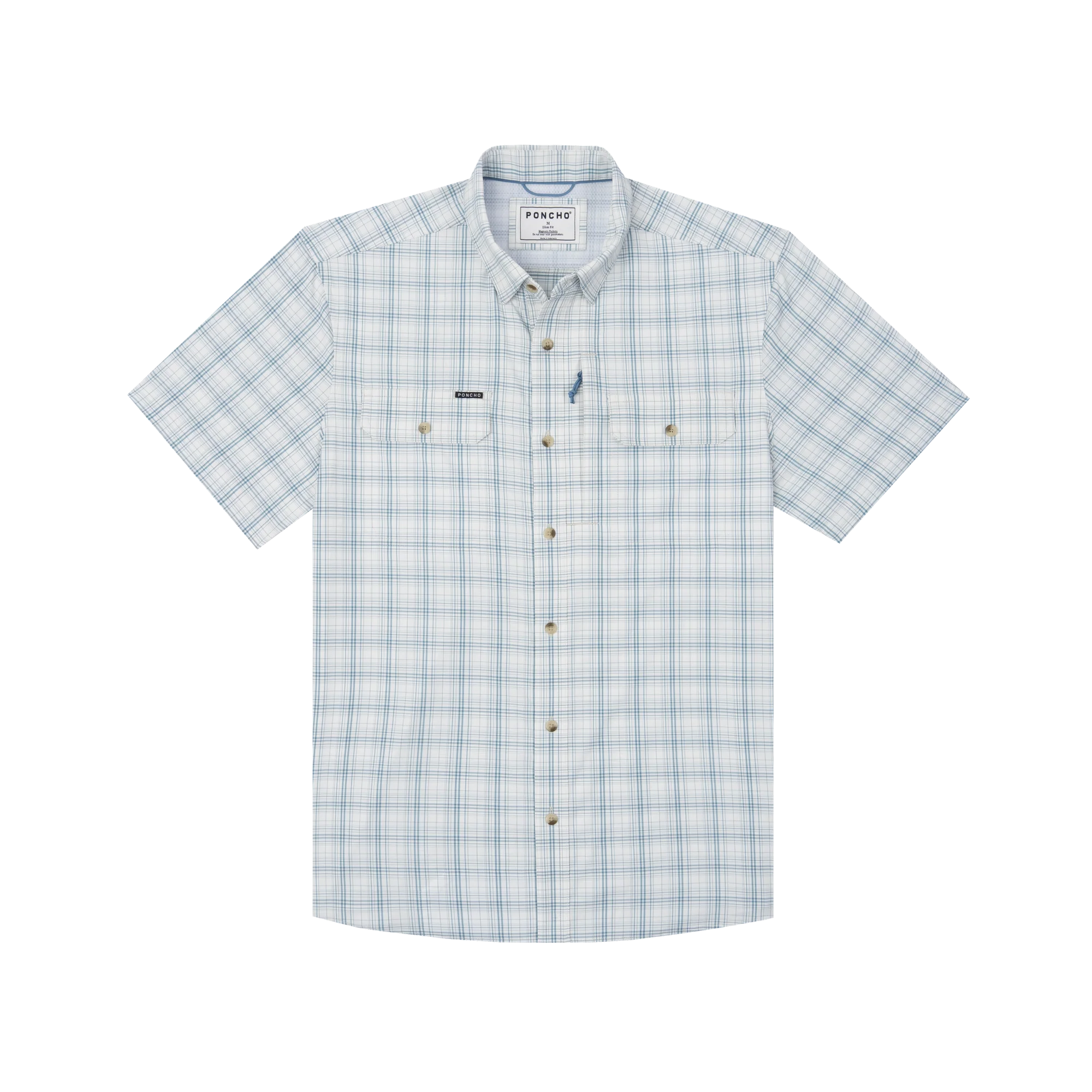 Men's Poncho Short Sleeve "The End Game" Button Up Shirt 