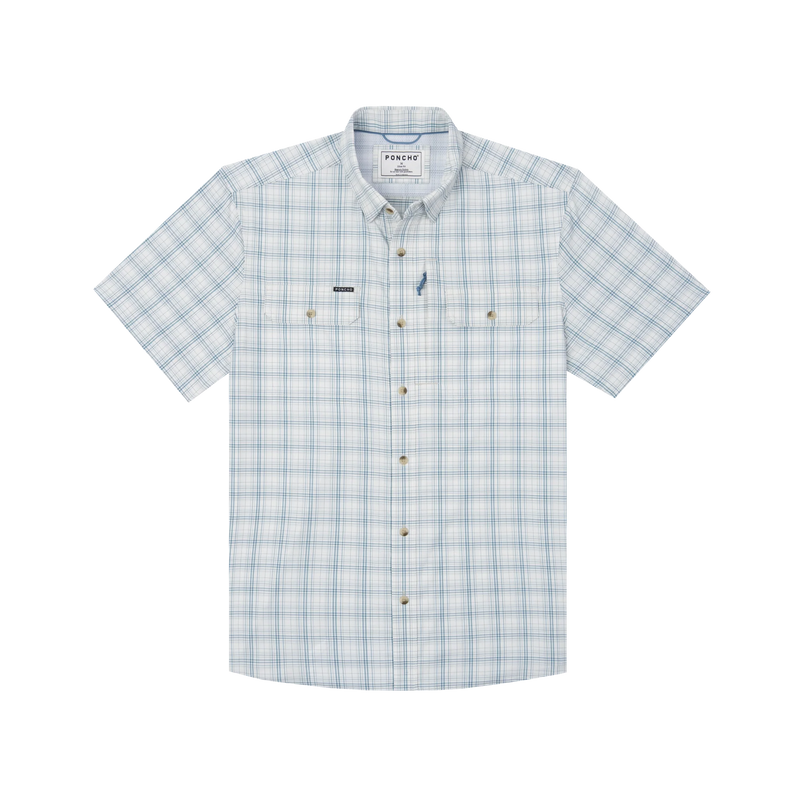 Men's Poncho Short Sleeve "The End Game" Button Up Shirt 