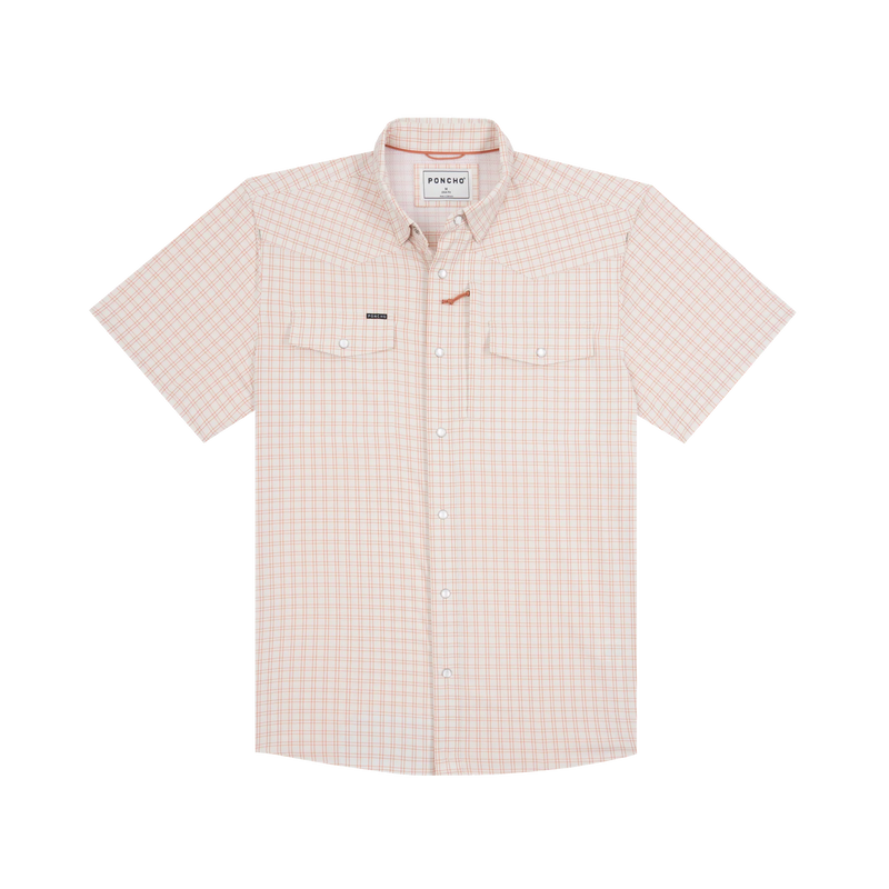 Men's Poncho Short Sleeve "The Etouffee" Button Up Shirt 