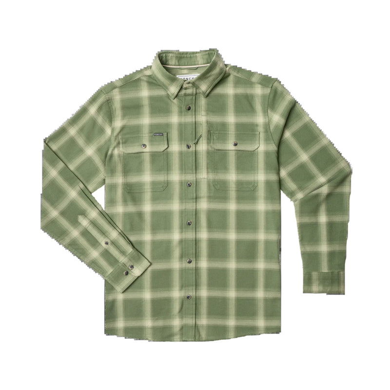 Men's Poncho Green "The Grand Junction" Long Sleeve  Button Up Shirt 