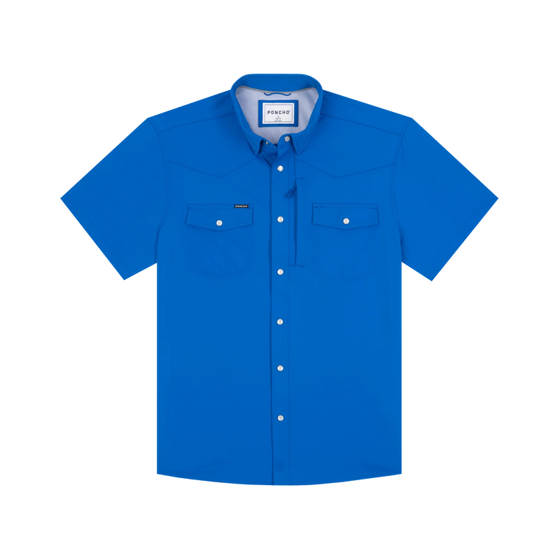 Poncho Men's The Grandstand Short Sleeve Snap Shirt 