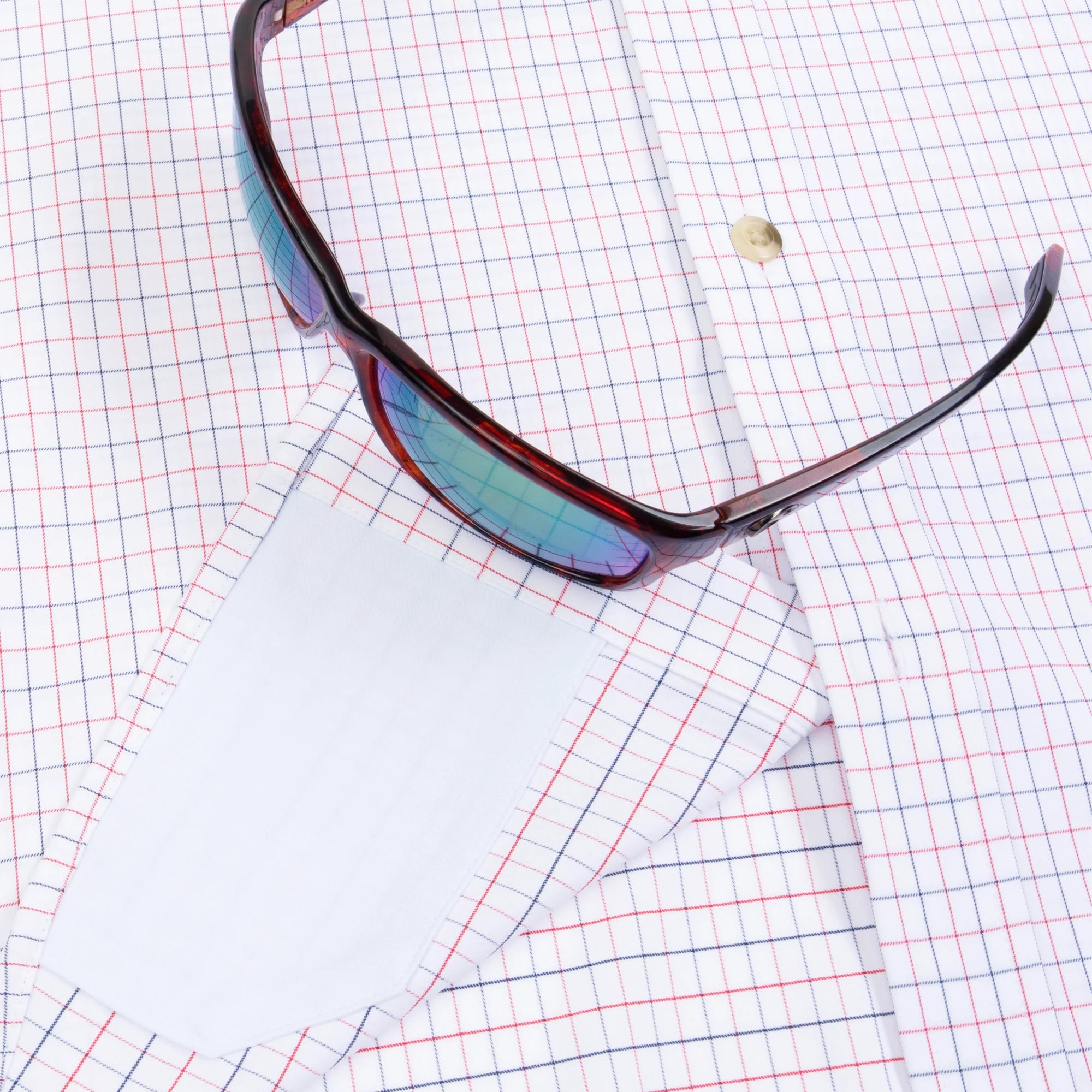 Men's Poncho "The Grill Master" Short Sleeve Button Up Shirt 