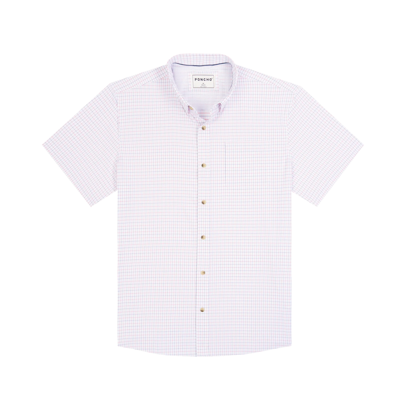 Men's Poncho "The Grill Master" Short Sleeve Button Up Shirt 