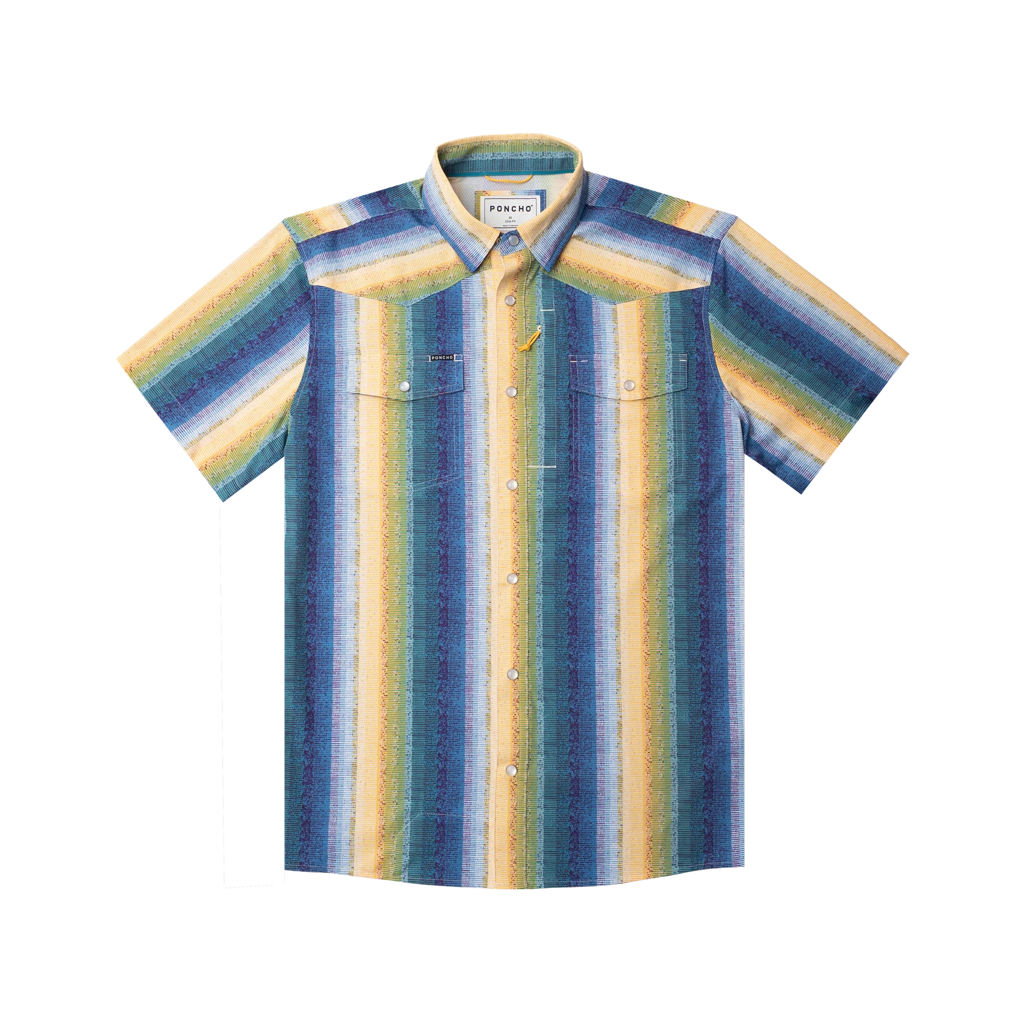 Men's Poncho The Gris Gris Short Sleeve Snap Shirt 