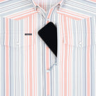 Men's Poncho "The Home Sweet Home" Striped Pearl Snap Shirt 