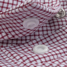 Poncho Men's Maroon Microcheck "The Howdy" Pearl Snap Shirt 