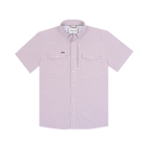 Poncho Men's Maroon Microcheck "The Howdy" Pearl Snap Shirt 