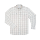 Poncho Men's Long Sleeve The Kalispell Gray Plaid Snap Shirt 