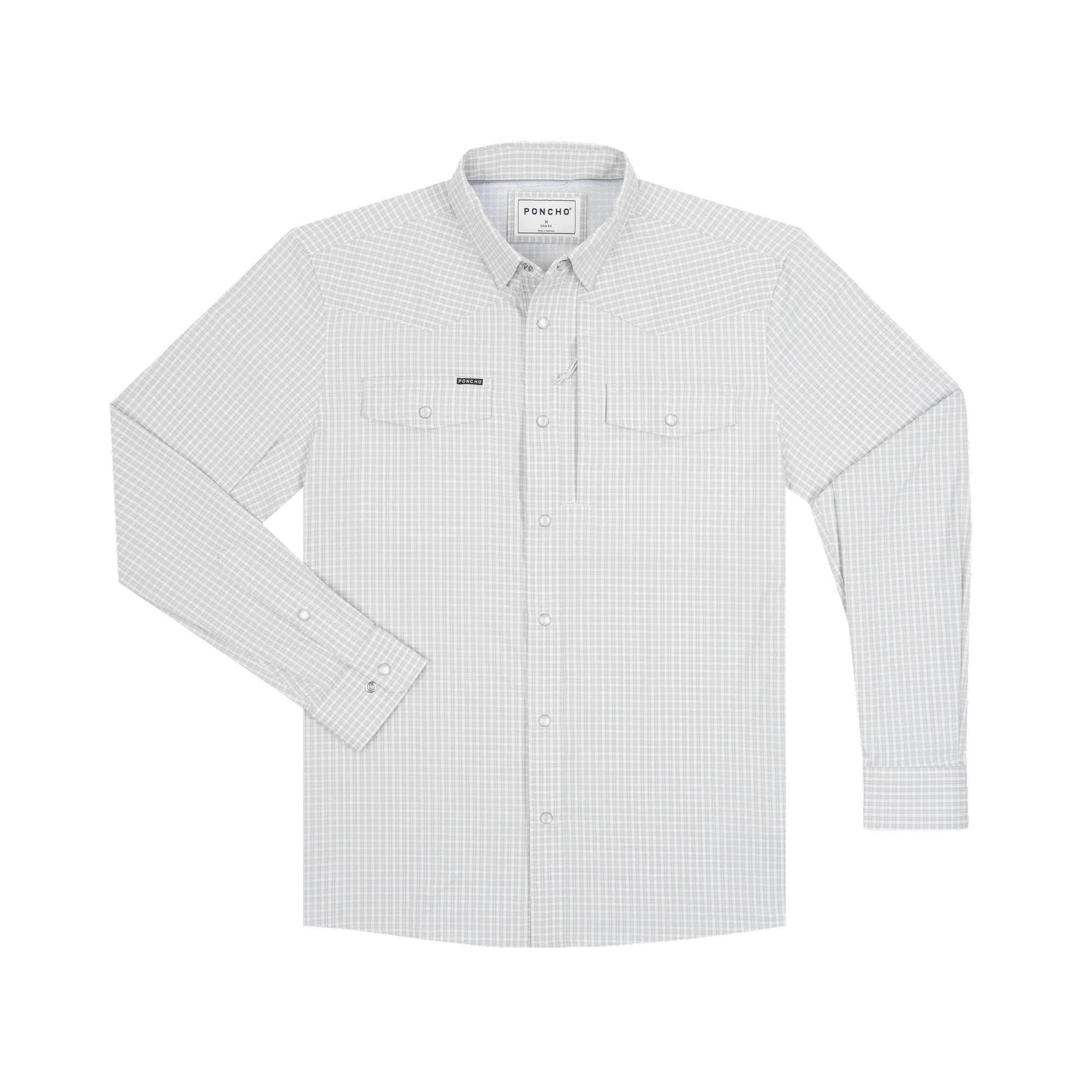 Men's Poncho Long Sleeve "The Lonesome Dove" Snap Shirt 