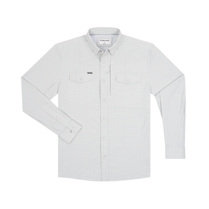 Men's Poncho Long Sleeve "The Lonesome Dove" Snap Shirt 