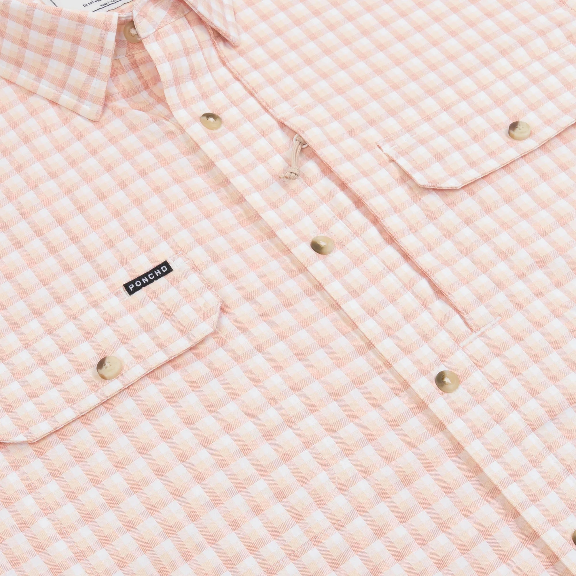 Men's Poncho "The Mud Bug" Short Sleeve Button Up Shirt 