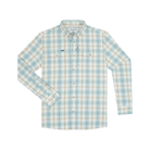 Poncho Men's Long Sleeve The Nervous Water Brown and Green Plaid Snap Shirt 