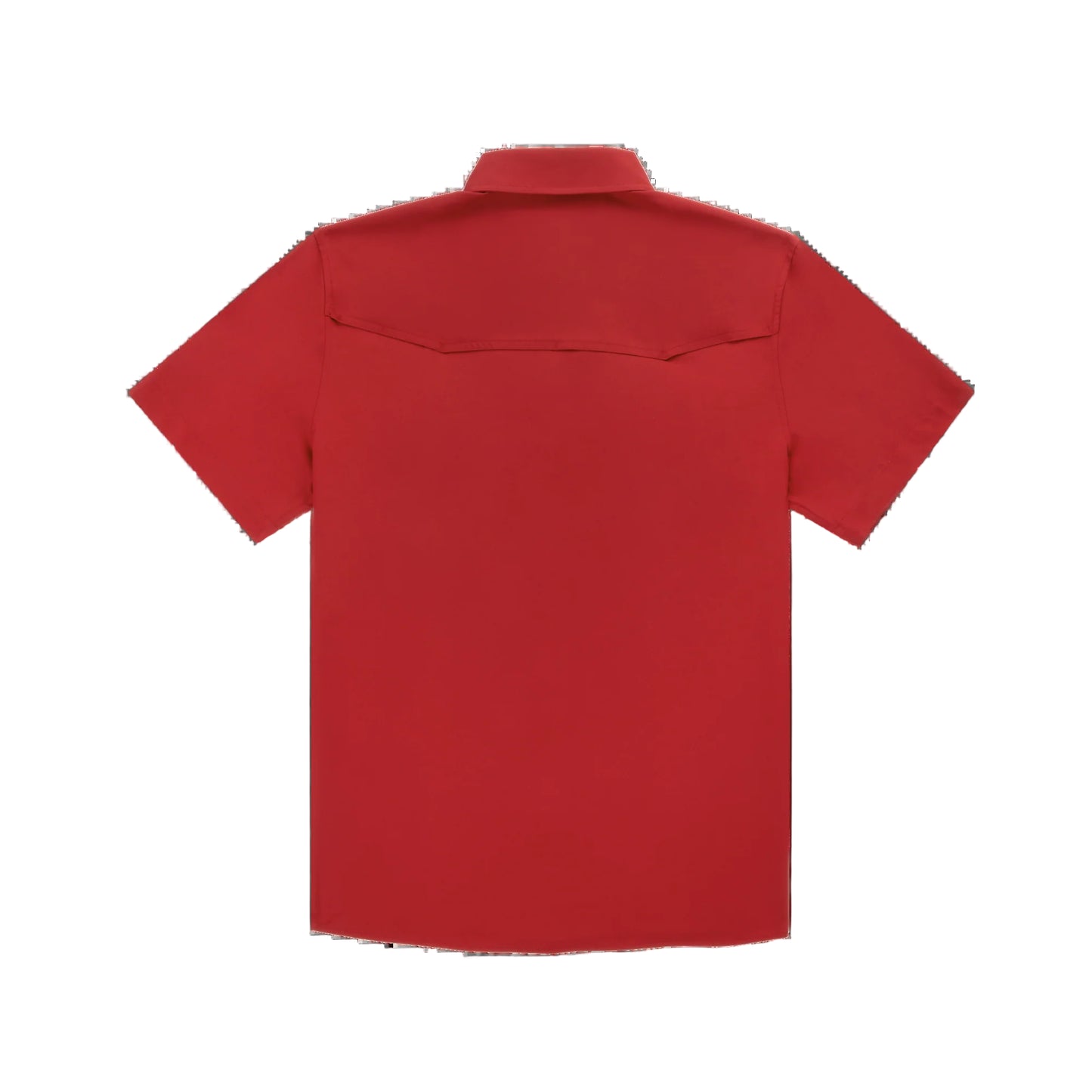 Men's Poncho "The Norman" Red Snap Up Short Sleeve Shirt