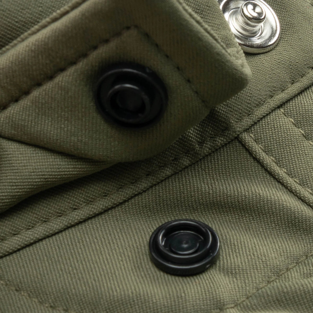 Poncho Men's Short Sleeve The Sabine Moss Green Snap Shirt