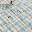 Poncho Men's Brown and Green Plaid "The Sandbar" Pearl Snap Shirt 