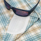 Poncho Men's Brown and Green Plaid "The Sandbar" Pearl Snap Shirt 