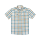 Poncho Men's Brown and Green Plaid "The Sandbar" Pearl Snap Shirt 